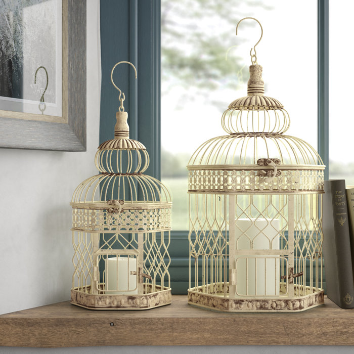 Astoria Grand Normanhurst 2 Piece Decorative Bird Cage Set & Reviews